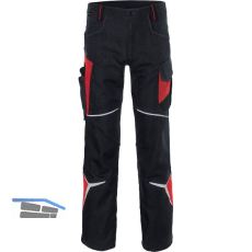 K�BLER Bundhose Bodyforce schwarz/mittelrot 56