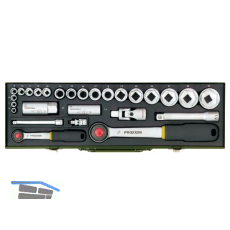PROXXON PKW-Steckschl�ssel-Satz mit 1/4" und 1/2" Ratsche 27-teilig