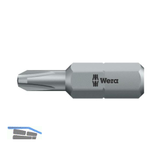 WERA Bit-Einsatz 851/1RZ 1/4"sechskant f. Schnellbauschrauben PH 2/25 mm Pillips