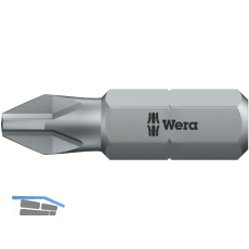 WERA Bit-Einsatz 851/1Z 1/4"sechskant PH 3/25 mm Phillips