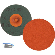 3M Fiberscheibe Roloc 787C � 76,2 mm Korn 120 Fb. orange f�r Edelstahl
