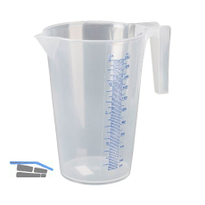 PRESSOL Messbecher transparent Polypropylen Inhalt 2,0 Liter