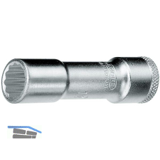 GEDORE Steckschl�ssel-Einsatz lang D30 L DIN3124 3/8"vierkant 11.0 mm zw�lfkant