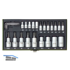 PROXXON Steckschl�ssel-Satz 1/4" 1/2" Torx 24-teilig