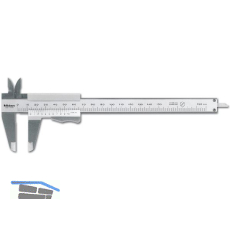 MITUTOYO Analog-Messschieber Momentklemmung Tiefenma� flach Messbereich 0-150mm