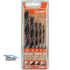 ALPEN Holzspiralbohrer Kassette CV TM5 Bohrer � 4 - 10 mm 5-teilig