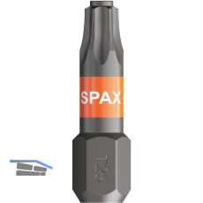 SPAX Bit-Einsatz T-Star 1/4"sechskant T25/25 mm Zapfenf�hrung, Inhalt 5 St�ck