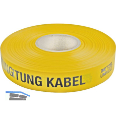 Leitungswarnband gelb Aufschrift Starkstromkabel Breite 40 mm L�nge 250 Meter