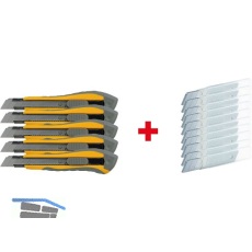 SOLIDO Cutter Set 5 x Cutter + 10 x Abbrechklingenbox 15-teilig