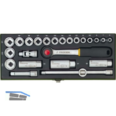 PROXXON Steckschl�ssel-Satz 3/8"vierkant mit Umschaltknarre 24-teilig