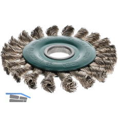 OSBORN Rundb�rste gezopft 125 x 6 x 22,2 mm rostfreier Stahldraht