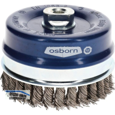 OSBORN Topfb�rste 120 x 20 mm Stahldraht gezopft M14