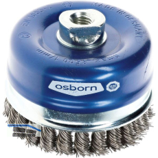 OSBORN Topfb�rste 100 x 20 mm Stahldraht gezopft M14
