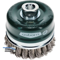OSBORN Topfb�rste 80 x 20 mm rostfreier Stahldraht gezopft M14