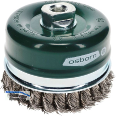 OSBORN Topfb�rste 100 x 20 mm rostfreier Stahldraht gezopft M14