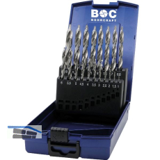 BOHRCRAFT Bohrer-Kassette Turbo Step KG13 DIN338 HSS-G � 1-10 mm 19-teilig