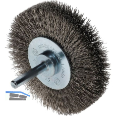 OSBORN Rundb�rste mit Schaft 80 x 19 x 6 mm rostfreier Stahldraht