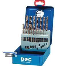 BOHRCRAFT Bohrer-Kassette DIN338RN HSS Co5 � 1-10 mm 19-teilig