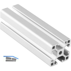 Aluminium Nutprofil ISP Nut 6 L30 leicht 30 x 30 mm 4 Nuten