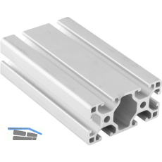 Aluminium Nutprofil ISP Nut 6 L61 leicht 60 x 30 mm 6 Nuten