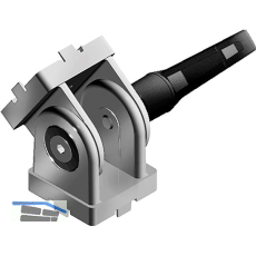 FATH Gelenk Zinkdruckguss mit Klemmhebel f�r Profil 30 x 30 mm Nut 6