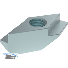 FATH Rhombusnutstein Nut 8 mit Verriegelung M4