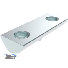 FATH Nutenstein doppelt Nut 8 einschwenkbar mit Federkugel M8