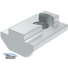 FATH Nutenstein Nut 8 mit F�hrungssteg und Federkugel M6