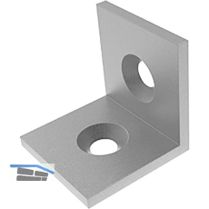 FATH Stahlwinkel 40 x 40 mm pulverbeschichtet alufarbig