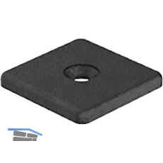 FATH Abdeckkappe f�r Profile 40 x 40 mm anschraubbar schwarz