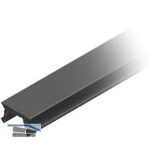 FATH Abdeckprofil schwarz 2000 mm Nut 8