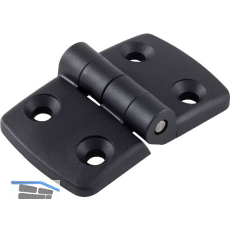 FATH Scharnier Kunststoff 40 / 40 schwarz Nut 8