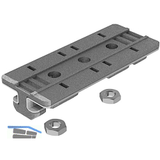 FATH Profilgleiter 40 x 80 mm mit Muttern, Nut 8