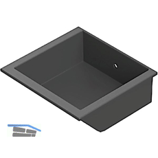FATH Greifbeh�lter 110 x 105 x 40 mm schwarz Nut 8