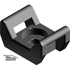 FATH Universal-Kabelbinderblock schwarz Nut 5 - 12