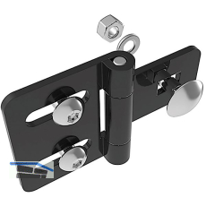 FATH Metall-Scharnier Stahl leicht 64 / 40 schwarz