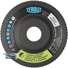 TYROLIT Schleiflamellenteller TwinFlap D/C Premium*** gekr�pft � 125 mm K200 28N