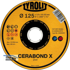 TYROLIT Trennscheibe gerade Cerabond X Premium*** 125 x 1,0 mm 2in1 Form 41