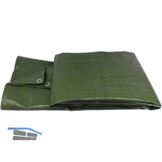 Abdeckplane mit �sen Farbe gr�n 90 Gramm 4 x 6 m