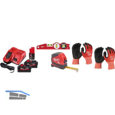 MILWAUKEE Akku-Starterset Power Combo Pro 18 Volt / 12 Volt mit 3 Akkus