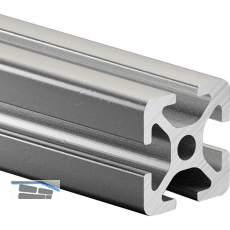 Aluminium Nutprofil ISP Nut 5 L20 leicht 20 x 20 mm 4 Nuten