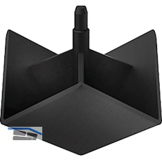 FATH Abdeckkappe f�r Eckwinkel Eckform Profil 20 schwarz