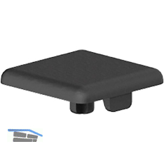FATH Abdeckkappe f�r Profile 20 x 20 mm steckbar 1 Stift schwarz Nut 5