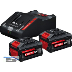BOSCH Akku-Starterkit EXBA 18 Volt / 2 x 8,0 Ah Akku u Ladeger�t EXAL18V-160