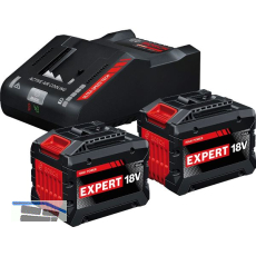 BOSCH Akku-Starterkit EXBA 18 Volt / 2 x 15,0 Ah Akku u Ladeger�t EXAL18V-160