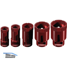 MARCRIST Diamant Fliesen Trockenbohrerset PG750X-M14 f, Winkelschleifer 5-tlg,