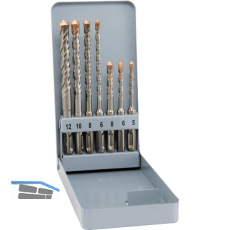 ALPEN HM-Hammerbohrer-Satz SDS-Plus 2-Schneider F4 7-teilig in Metallkassette
