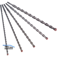 ALPEN HM-Hammerbohrer-Satz SDS-Plus 4-fach Stufenprofil 400/450 mm 5-teilig