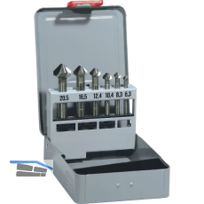 MAYKESTAG Kegelsenker-Satz DIN335C Z=3 HSS ungleiche Schneide 6-tlg.