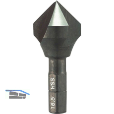 ALPEN Kegelsenker u. Entgratsenker BIT Z=3 90 Grad HSS M3 1/4"Sechskantschaft